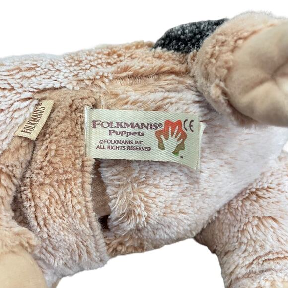 Folkmanis Grunting Pig Hand Puppet Plush Pretend Play 13" Stuffed Animal - Picture 8 of 10